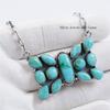 Natural Turquoise Bow Necklace, Handmade Paper Clip Chain Necklace, Wedding Necklace, 925 Sterling Silver Necklace