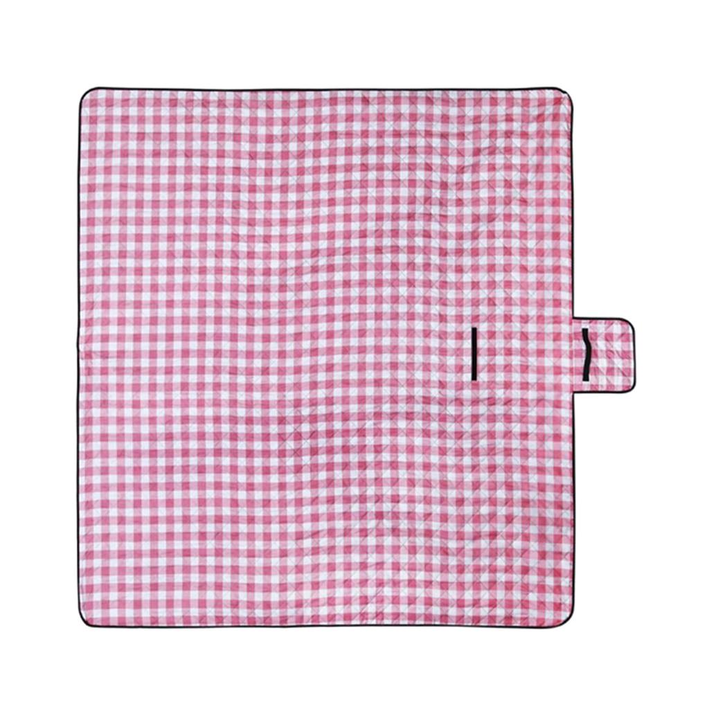 Portable Picnics Blanket Handy Mat Foldable Grid Pattern Beach Rugs Mat for Picnics Campings Travel Outdoor Concert