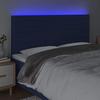 VidaXL Tête de Lit à LED Meuble de Chambre à Coucher Accessoire de Lit Double Tête de Cadre de Lit Intérieur Bleu 3122592