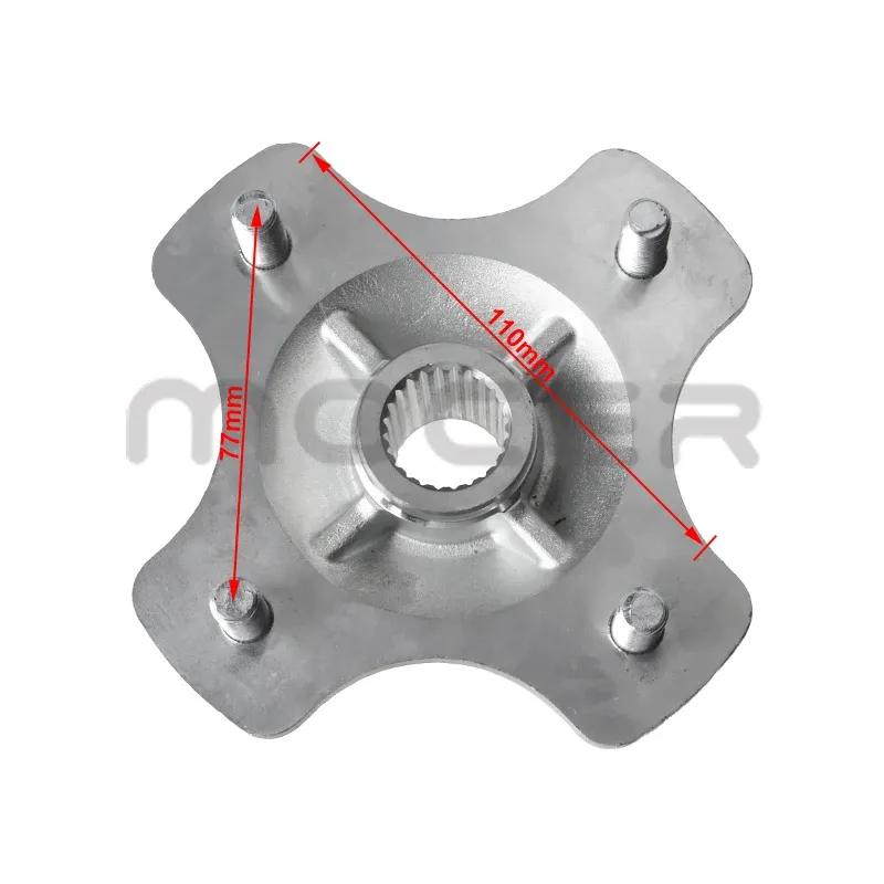 24T 110mm*4 Studs Rear Axle Wheel Hub Fit For China 150cc 200cc 250cc 300cc ATV Go Kart UTV Buggy Golf Cart Quad Bike Parts