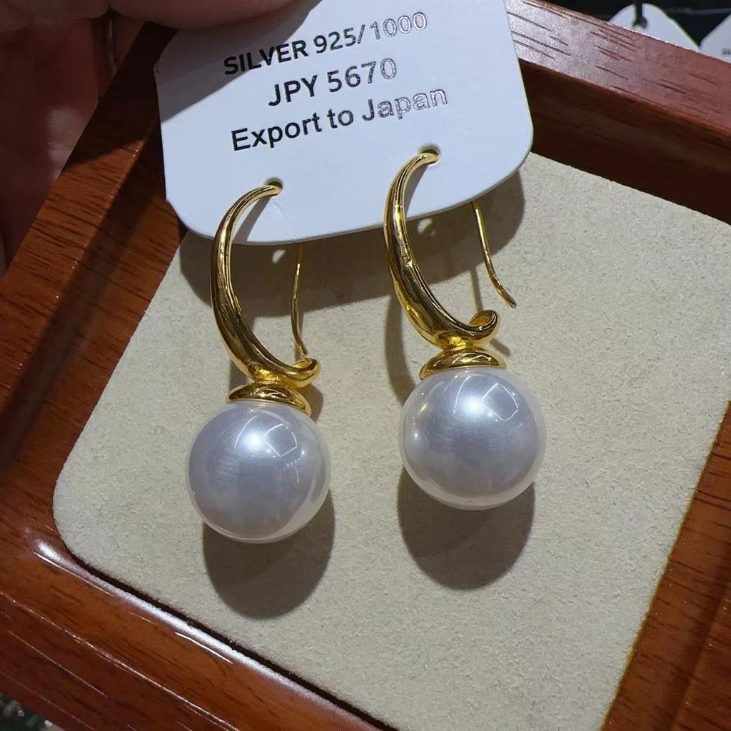 High Quality Imitation Pearl Pendant Alloy Gold Korean Earrings Ornaments Fashion Jewelry Women Gift