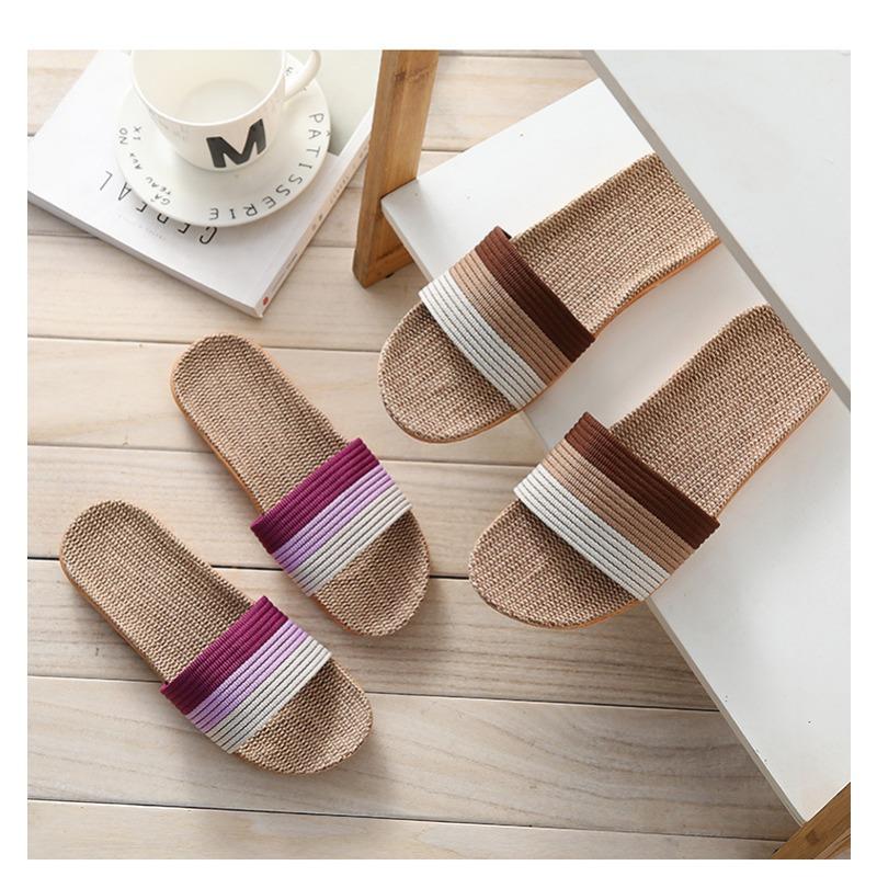 New Summer Soft-Sole Anti-Slip Linen Slippers