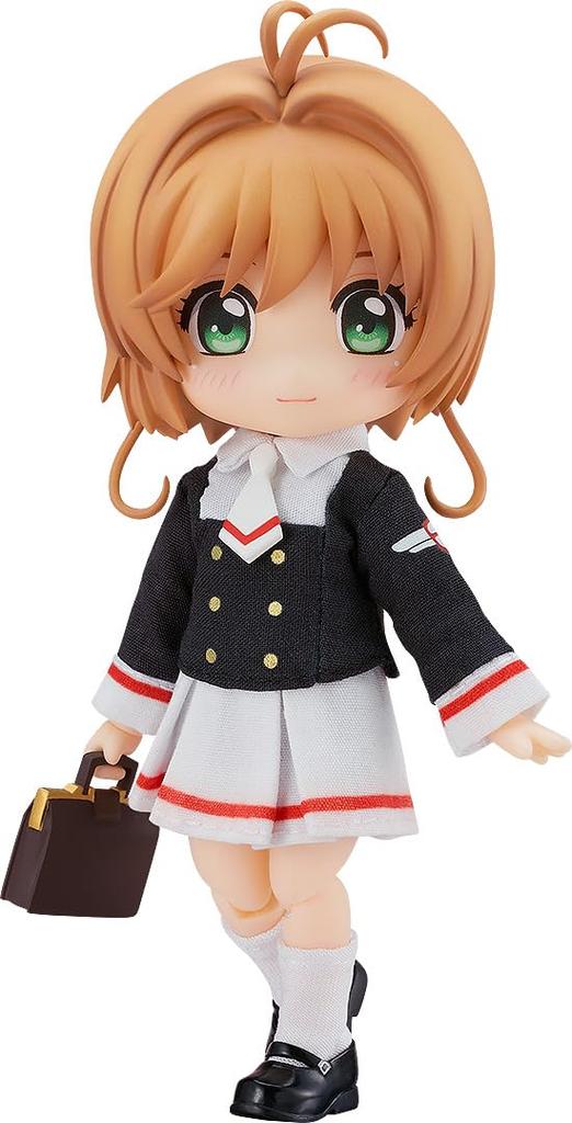 Nendoroid Doll Cardcaptor Sakura Clear Card Edition Sakura Kinomoto Tomoeda Junior High School Uniform Made of Cloth Magnet Plastic Painted Movable