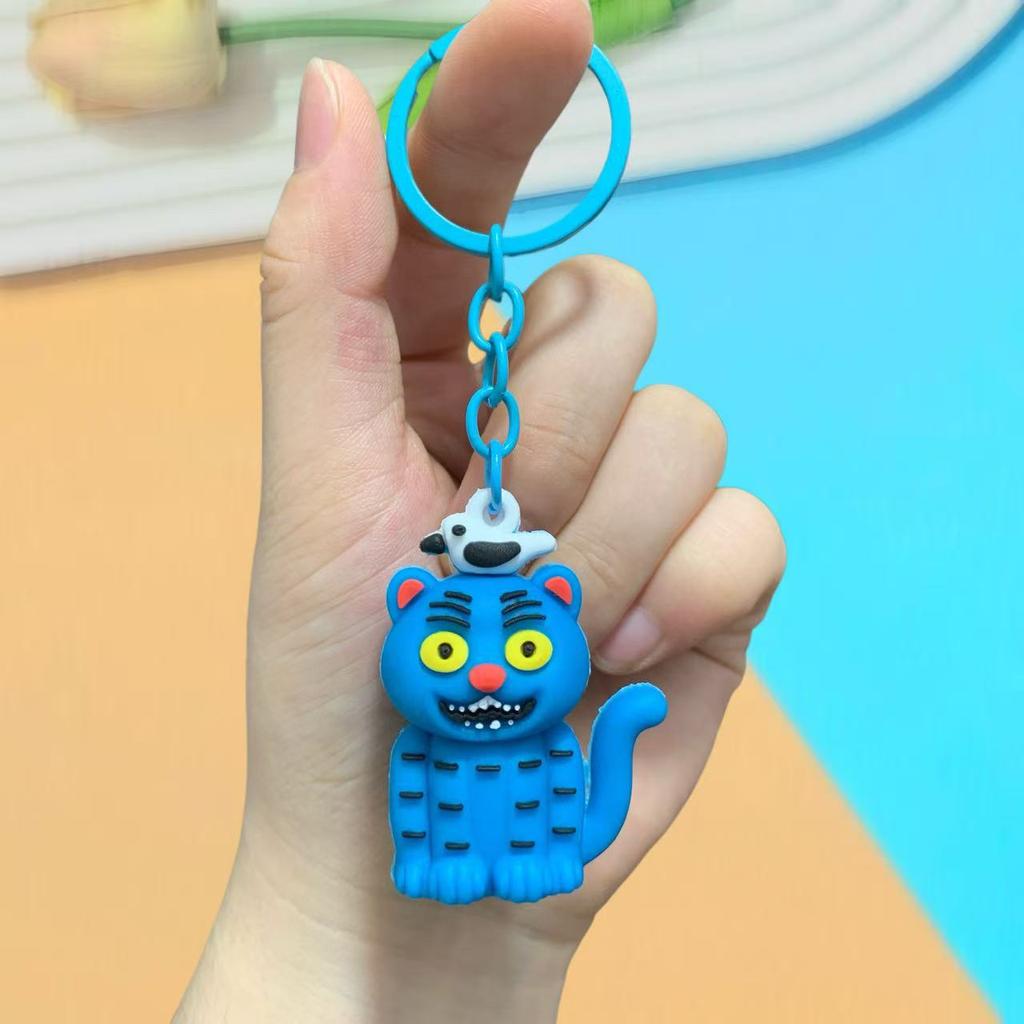 Doll Car Keychain Bag Pendant PVC Soft Rubber Tide Play Small Gift