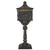 Standing Letter Box Bronze 42.5 X 29.5 X 117 Cm Cast Aluminum