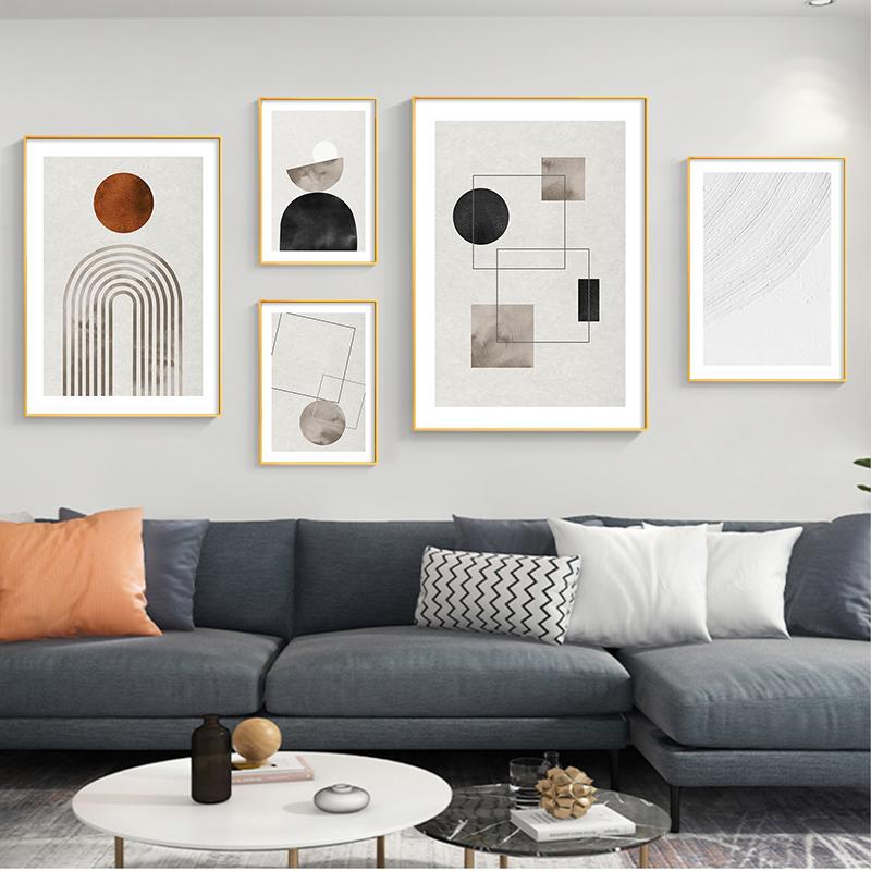 Moderní abstraktní plakát Line Art Malba Minimalistický plátno Plakát a tisk Nordic Picture Domácí dekorace obývacího pokoje