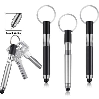 FONKEN 3 In 1 Touch Screen Stylus Ballpoint Pen Stylus Capacitive Pen Painting Pencil With Keychain