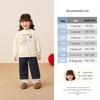 Antibacterial Temperature Lock Plus Velvet Warm Wide-Leg Girls' Jeans - Baby/Toddler Autumn & Winter Pants