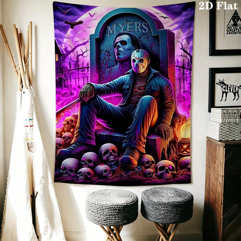 Michael Myers Pattern Home Decor Tapestry, Wall Hanging, Decorative RV Wall Cloth.MGT0918381