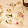 Gold Color Floral Open Cuff Armlet Metal Flower Cuff Arm Ring New Spiral Arm Bracelet  Women