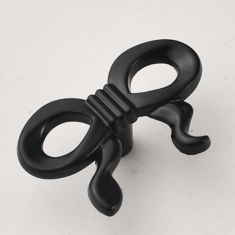 Bowknot Single-Hole Handle For Wardrobe Doors Drawers And Cabinets Retro Zinc Alloy Single-Hole Furniture Small Handle