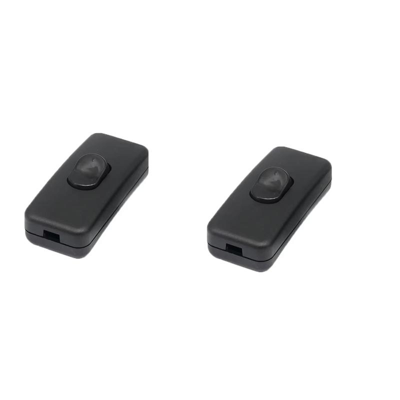 Light Switch AC 250V ON/OFF Table Desk Lamp Cord Toggle Rocker Switches Control For LED Lights Wiring Electric Switch