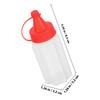 4 pcs Mini Condiment Squeeze Bottles Small Size Portable Oil Dispenser For Salad Dressing Mustard Ketchup Sauce Camping Kitchen