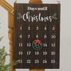 Christmas Countdown Wooden Sign Wall Count Down To Christmas Wooden Calendar Seasonal Vintage Elegance 25 Days Countdown Sign