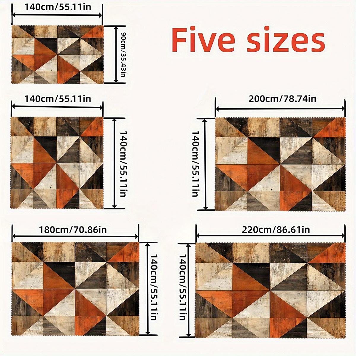 1 stuks Vintage Houtnerf Tafelkleed, Polyester Tafelhoes met Golvende Rand, Rechthoekige Decoratie voor Eetkamer Keuken 140x180cm