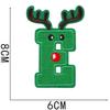 New Christmas Letter Embroidery Cloth Sticker Christmas Tree Towel Embroidery Patch Sticker Snowman Snowflake Computer Embroidery Chapter Boy