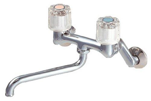 SANEI CK111-13 Two-Valve Kitchen Mixer Faucet, Wall-Mounted