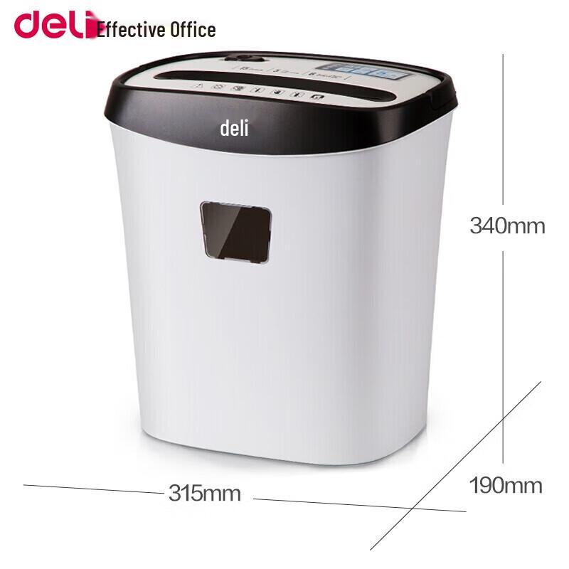 Deli 9928 Small Paper Shredder CN plug (adapter included)