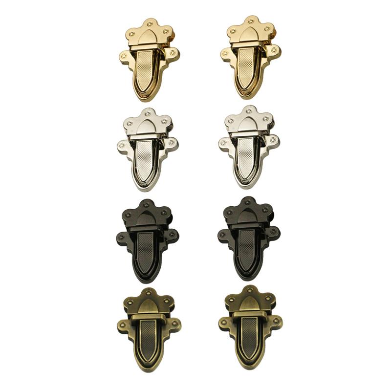 1 Set Metal Push Tongue Closure Lock Durable Anti-Rust Clasp Parts for DIY Handbag Leather Making Craft Accessory