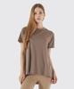Nokjok Frilly Loose Fit Short Sleeve T-Shirt Running Yoga Wear Pilates Wear (Type B)