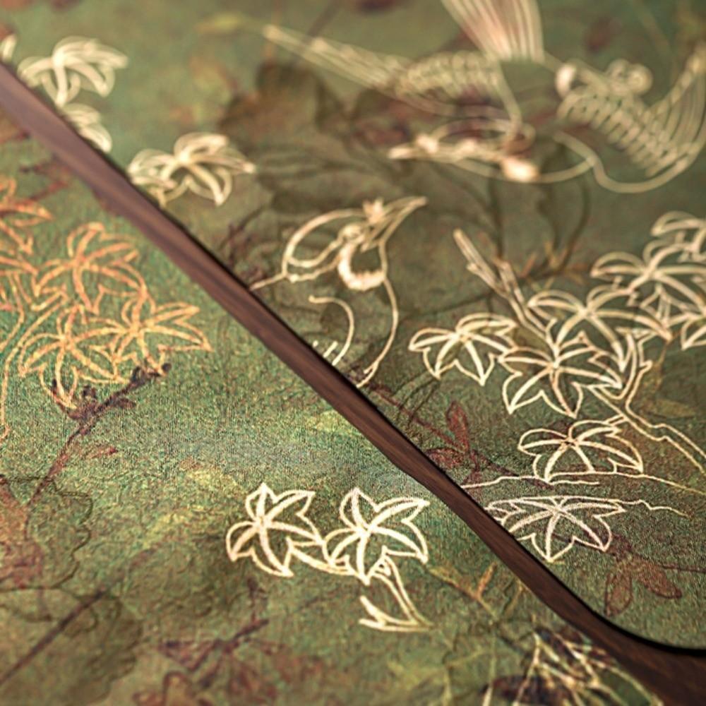 Double Sided Zen Table Runner Vintage Long Tablecloth Tea Ceremony Table Runner  Meditation Space