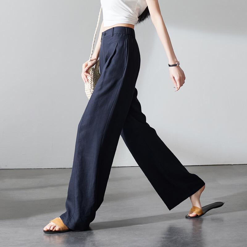 SOFSIL 2026 Summer High-Waisted Wide-Leg Pants