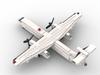 Heißer Maßstab 1:125 Zivilflugzeug Modell MOC Bausteine Kriegsausrüstung Modulare Technologie Boeing Flugzeug Puzzle für Fans Geschenke