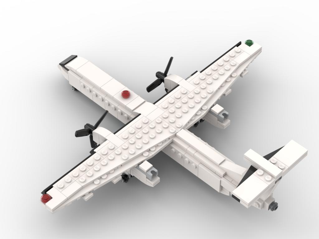 Heißer Maßstab 1:125 Zivilflugzeug Modell MOC Bausteine Kriegsausrüstung Modulare Technologie Boeing Flugzeug Puzzle für Fans Geschenke