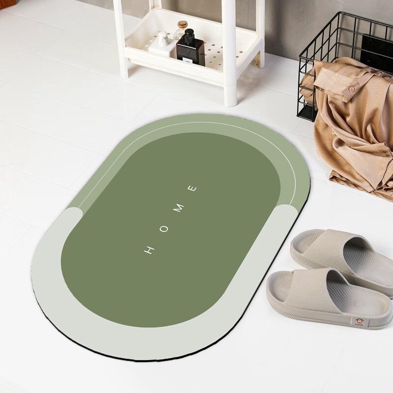 Non-Slip Diatomaceous Earth Bath Mat - Quick Dry, Dirt-Resistant, High Absorbency