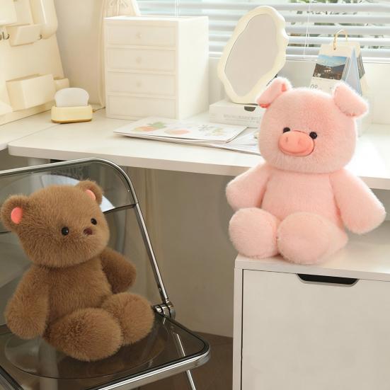 Giant Pig Stuffed Animal Plush Pillow Ultra Soft Hugging Pig Doll Christmas Birthdays Decor Room Accessory