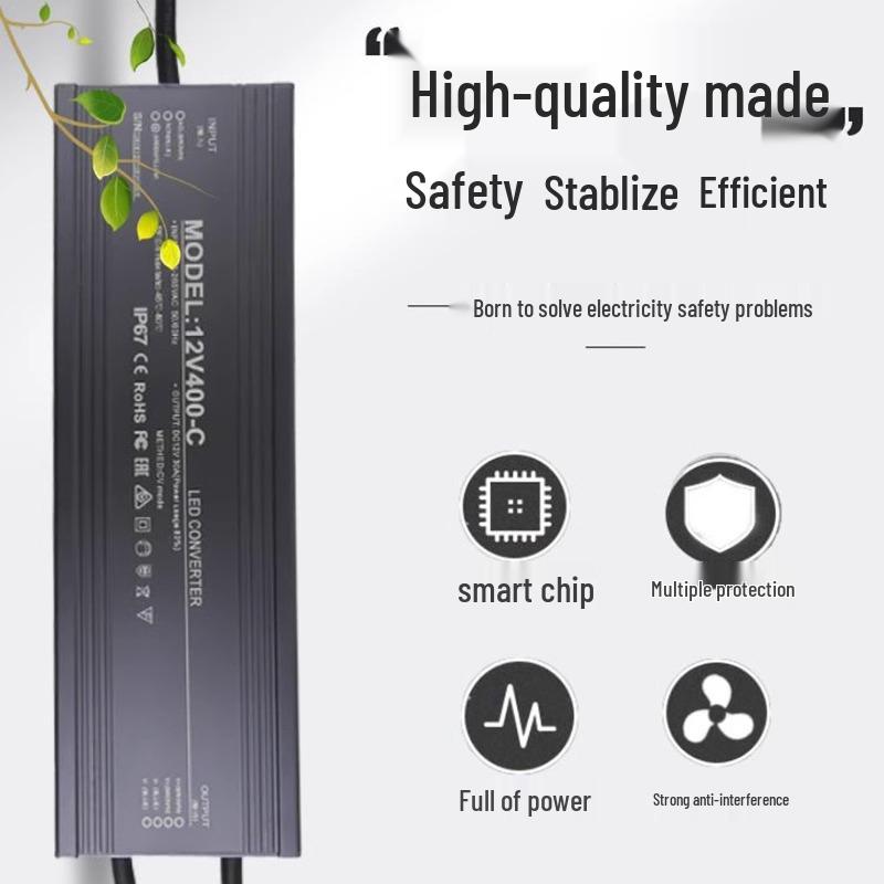 220V to 12V/24V IP67 Waterproof 400W LED Submersible Power Supply Transformer