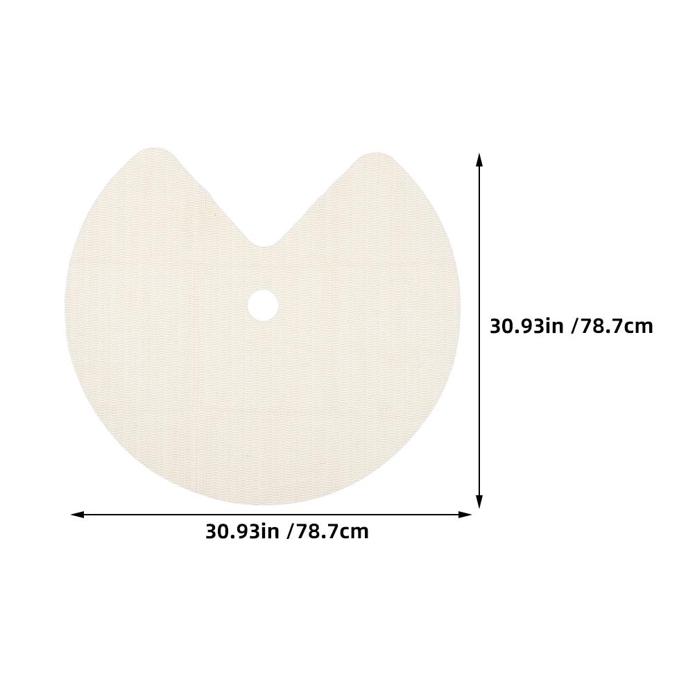 

2pcs Lazy Susan Shelf Liner Kitchen Liners Non Slip Cabinet Fridge Mats Anti-slip Mat Round Shelves For Drawer бежевый