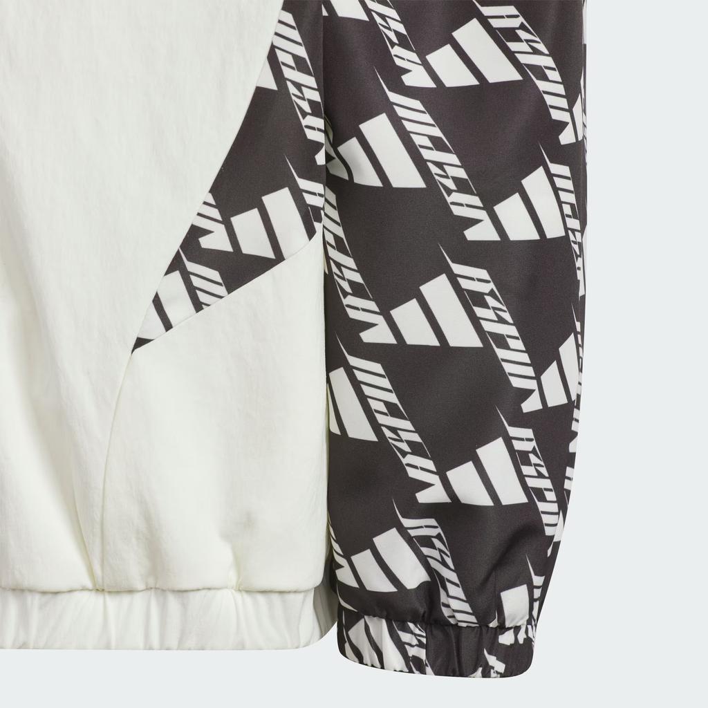 Adidas Jacket Sportswear Dance Woven Soft Comfortable Casual Simple Kids Jackets Han-Jade-White JC6890