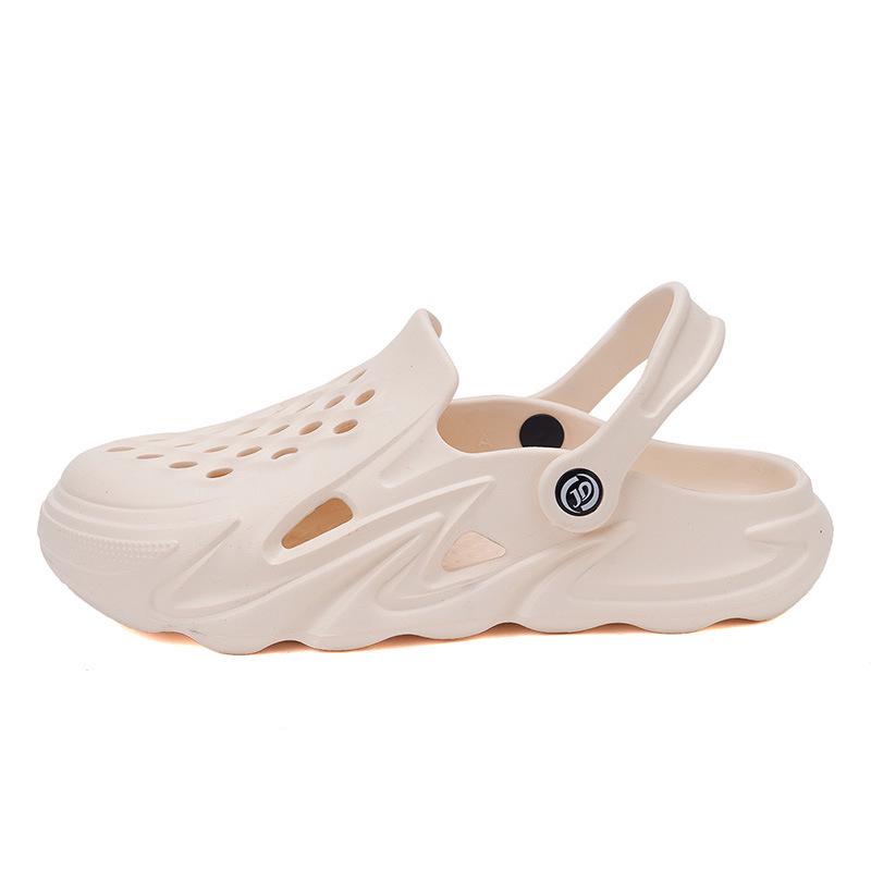 2025 Herren Atmungsaktive Dicksohlige Zehengeschlossene Gartensandalen für Strand & Outdoor