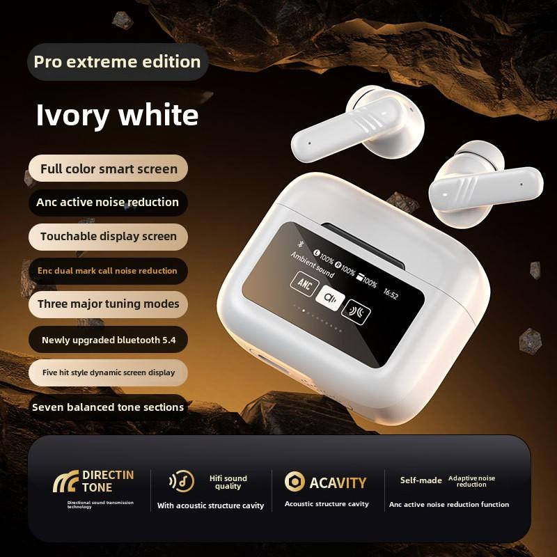 

Беспроводные наушники Bluetooth с функцией шумоподавления ANC+ENC и цветным сенсорным экраном