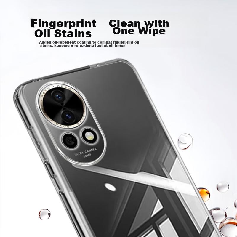 Case for Huawei Nova 13, Protective Cover with Full Lens Protection, Simple Skin-Friendly Transparent Soft, Fingerprint-Resistant Back Cover