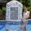 Adult & Kids Retro Pool Party Inflatable Water Toy Swimming Seat Lounge Net Float Bed Float
