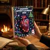 Medical Student Gift Anatomy Advent Calendars 2026 24 Days Organs Ornaments Christmas Countdown Calendar 2D Pendant Decoration Acrylic Human