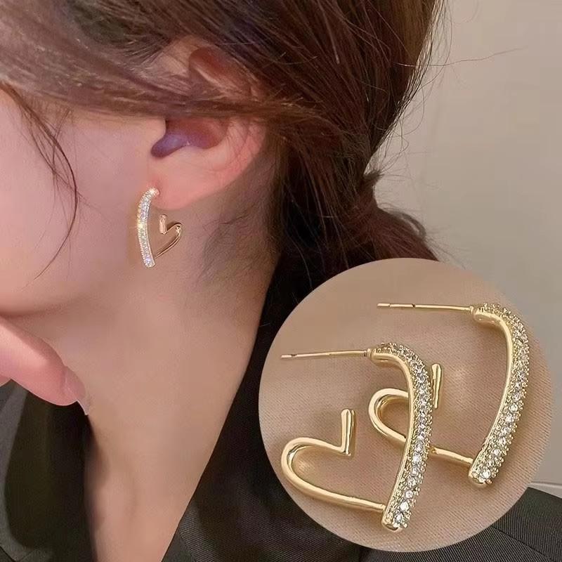 925 Silver Needle Green Flower Earrings For Women Korean Fashion Jewelry Trending Luxury Zircon Leaf Women's Stud Earrings