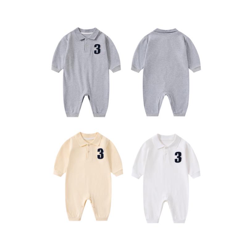 Autumn Fashion Baby Boy Romper Polo Shirt - Toddler Gentleman Style Outerwear