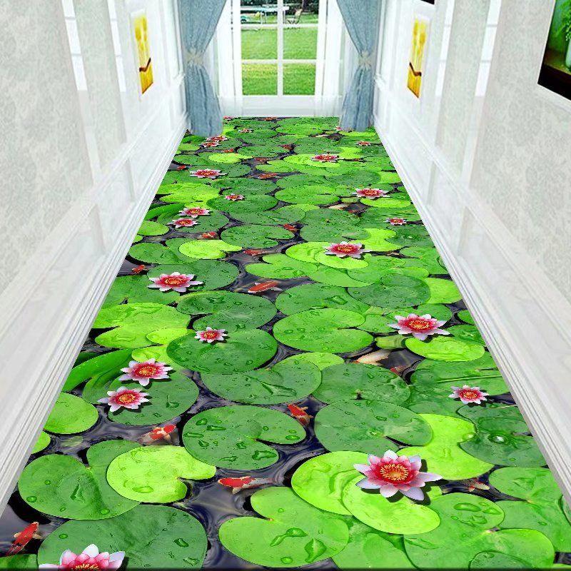 3D Long Corridor Carpets Anti-Skid Floor Mat for Hallway Living Room Home Decoration Hotel Lobby Rug