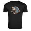 Rockabilly Garage Pinup Motorradfahrer Grafik T-Shirt