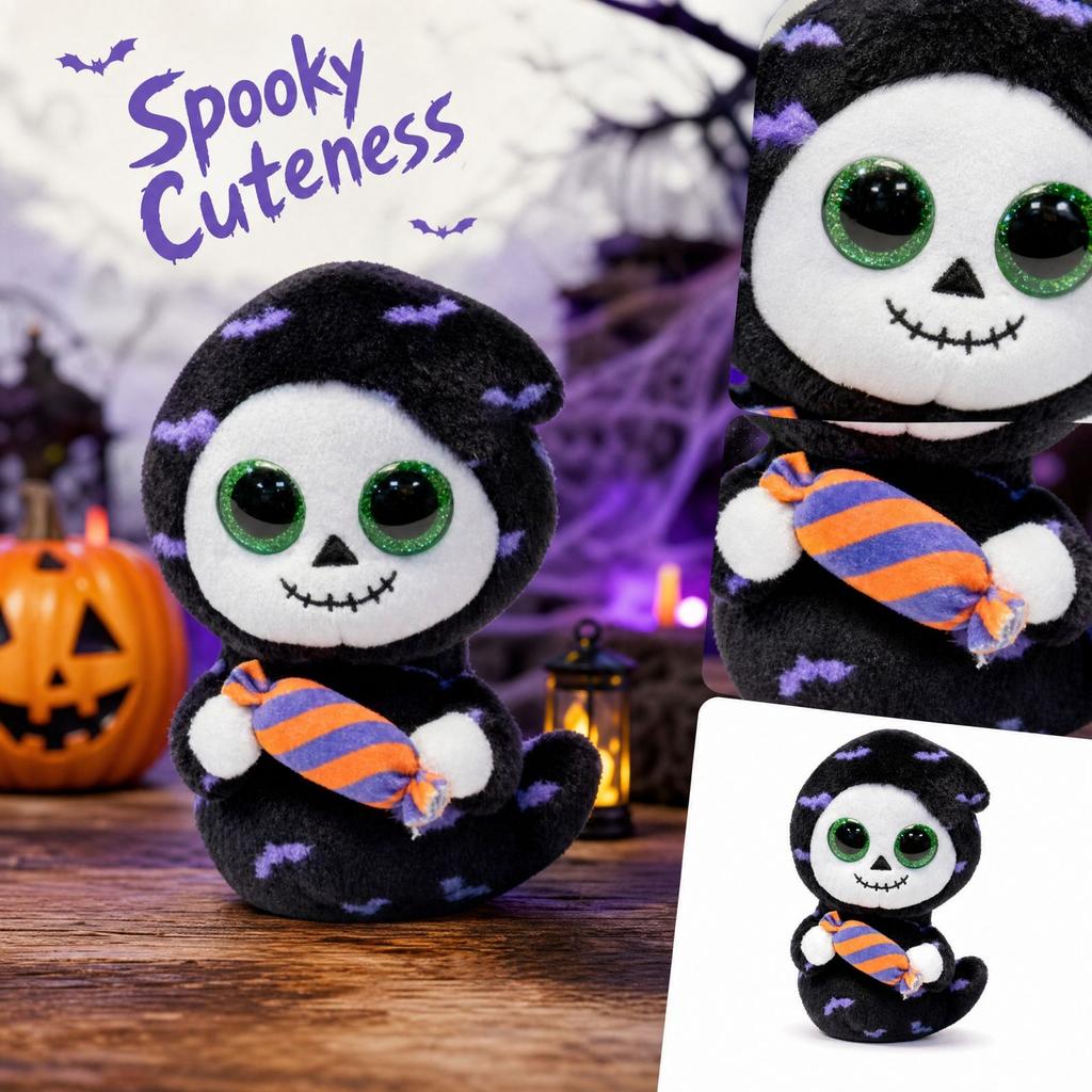 Cute Halloween Plush Toy Soft Stuffed Animal Doll for Kids and Adults