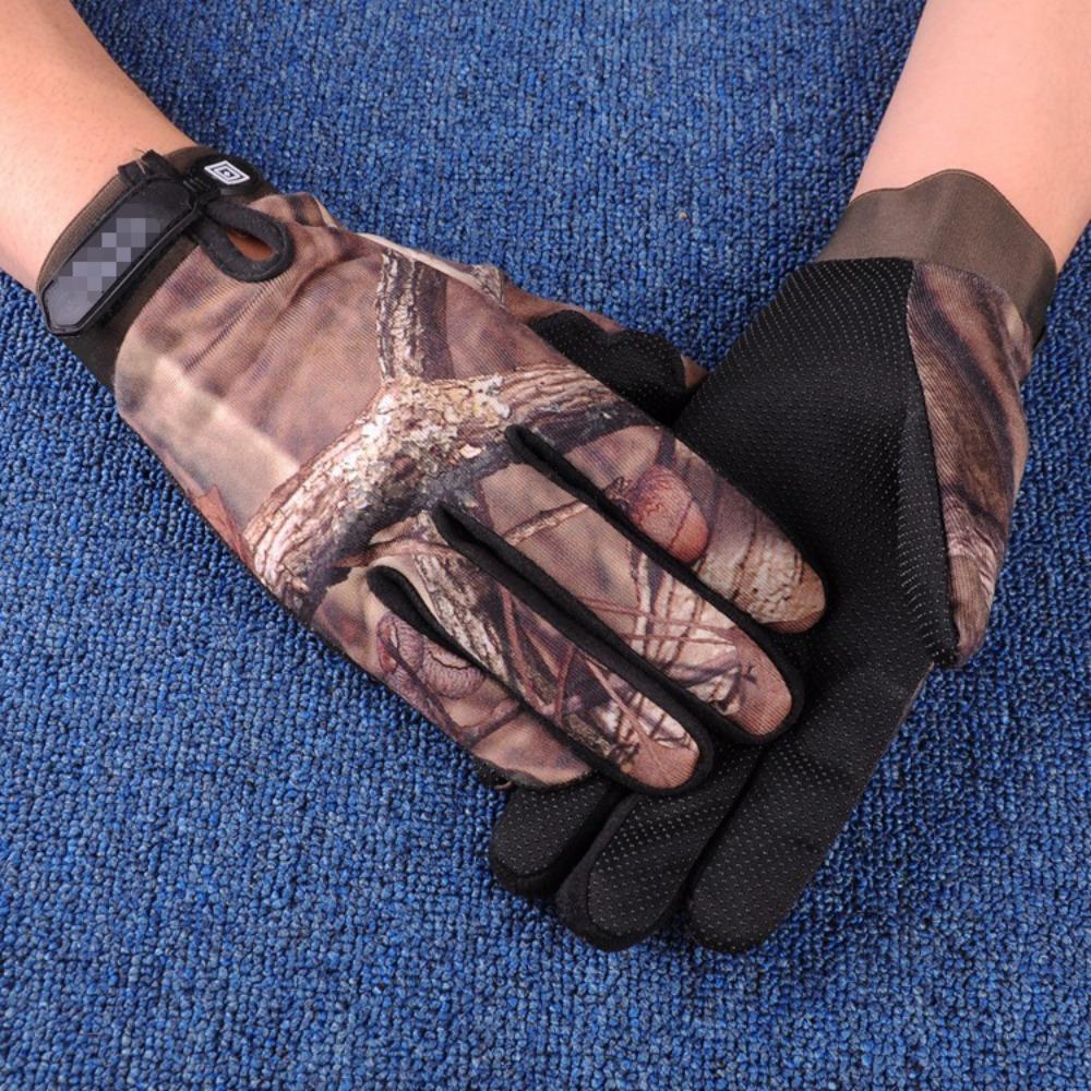 Men's Camouflage Tactical All-Finger Gloves High Quality Durable Construction Stylish Design Practical Function Practical Daily Use