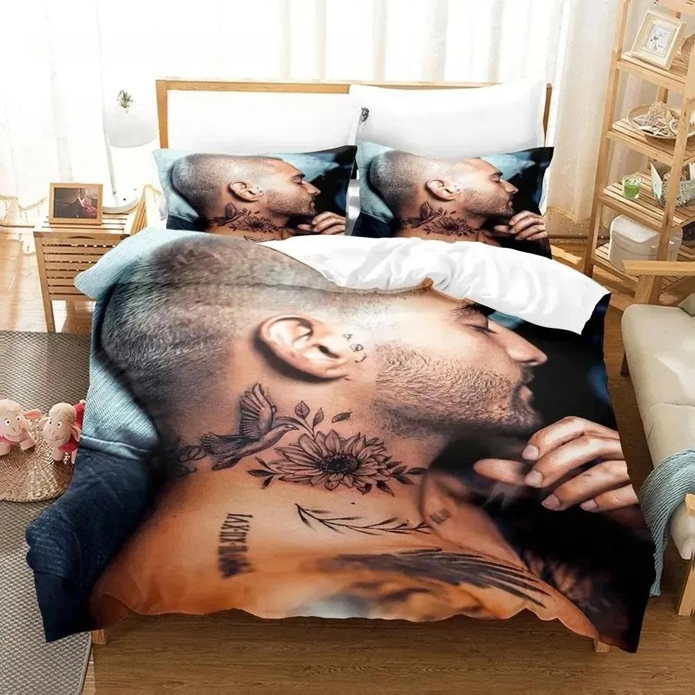 Maluma 3D Print Hip Hop Bedding Set For Bedroom Soft Modern Bedspreads Comefortable Kids Duvet Cover Quilt Cover And Pillowcase