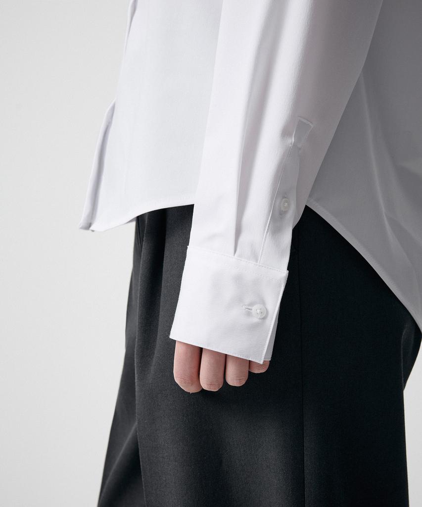 MUSINSA STANDARD WOMAN Wrinkle-Free Shirt [White]