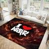 Linkin Park Design Crystal Velvet Carpet Cozy Non?Slip Printed Rug For Bedroom Living Room Entrance