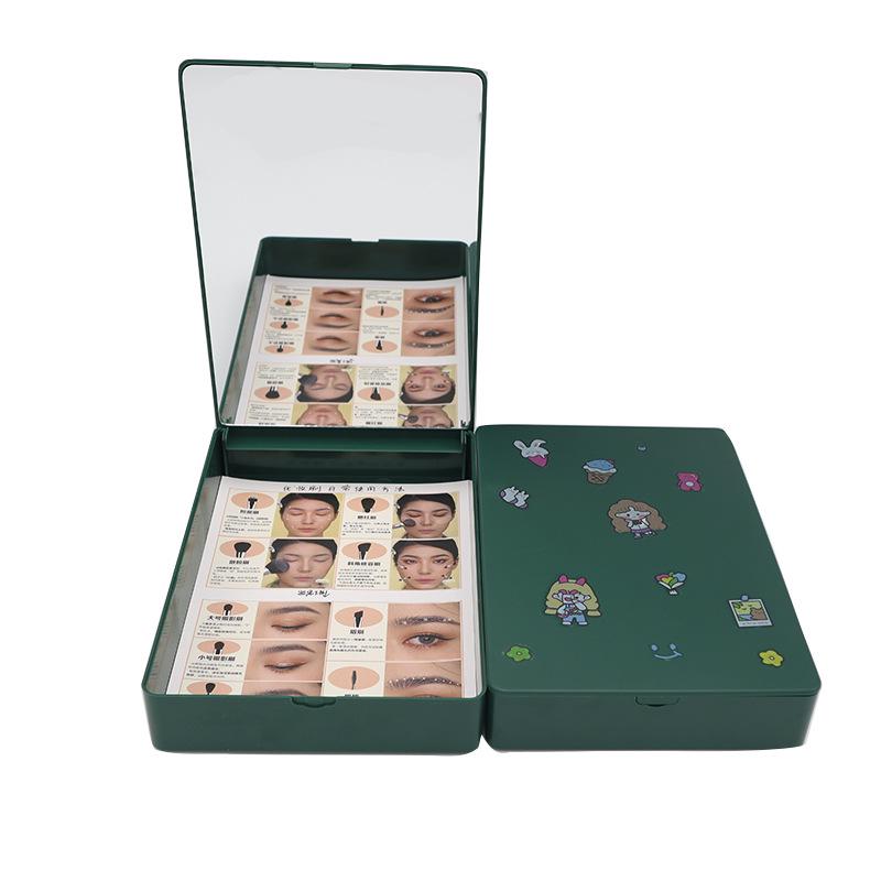 Portable Large-Capacity Vanity Case: Makeup Mirror, Jewelry Storage, and Brush Display Box