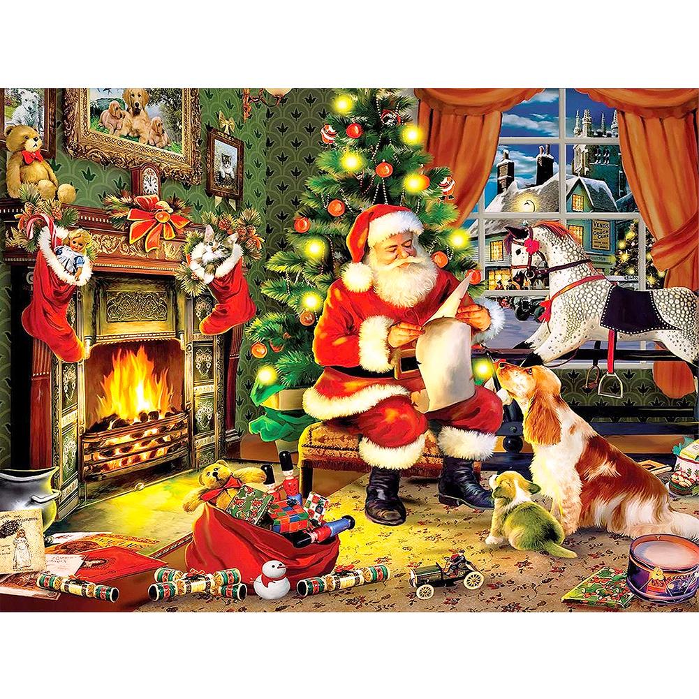 

Huacan 5D DIY Полный дрель Алмазная живопись Комплекты для взрослых Мозаика Искусство Санта Главная Стена Декор