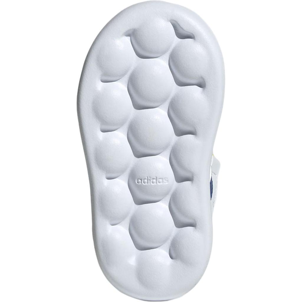 Adidas Grand Court Synthetic Leather Fashion Comfortable Durable Mid-Top Walking Shoes Baby Shoes White JR2579